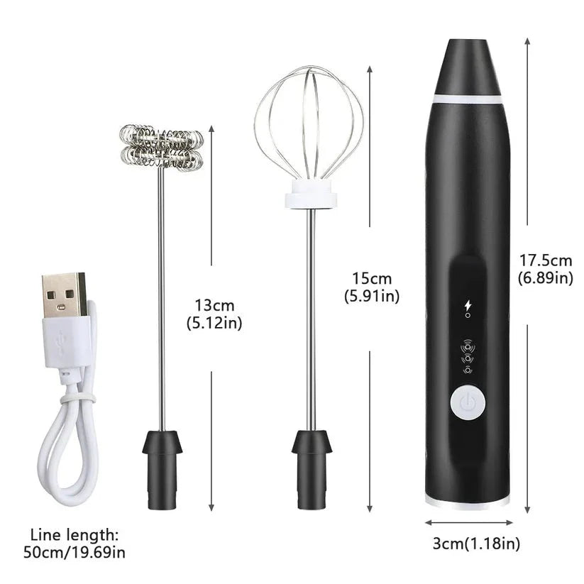 2 In 1 Coffee Egg Beater Rechargeable