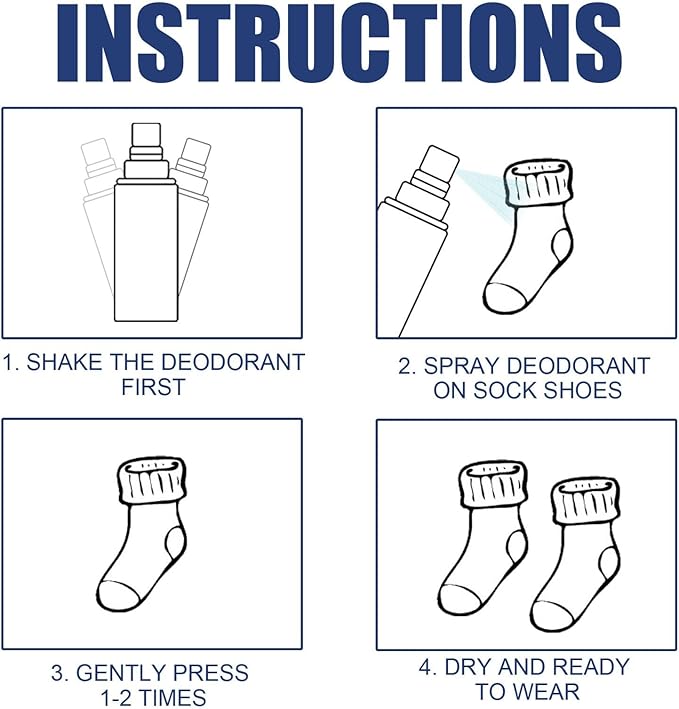 FusionGadgetspk foot deodorant odor spray bottle with spray nozzle, designed to eliminate foot odor and keep feet fresh.