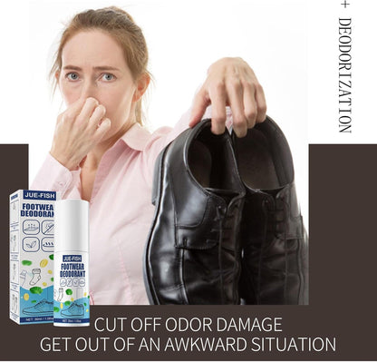 Fusiongadgetspk Foot Deodorant Odor Spray bottle with spray nozzle, designed to eliminate foot odor and freshen shoes.